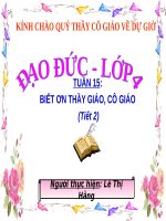 Bài 7. Biết ơn thầy giáo, cô giáo