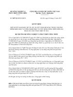 Quyết định 3037 2012 QĐ-BNN-KHCN - Danh mục đề tài, dự án xét chọn bổ sung thuộc Chương trình khoa học và công nghệ phục vụ xây dựng nông thôn mới 3037 QD BNN KHCN