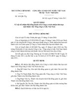 Quyết định số 343 QĐ-TTG - Về việc bổ nhiệm Hội đồng thành viên Công ty trách nhiệm hữu hạn một thành viên Tổng công ty Giấy Việt Nam