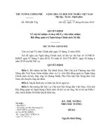 Quyết định số 905 QĐ-TTG - Về việc bổ nhiệm và thay đổi Ủy viên kiêm nhiệm Hội đồng quản trị Ngân hàng Chính sách Xã hội