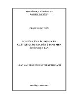 Nghiên cứu tác động của xuất xứ của quốc gia đến ý định mua ô tô Nhật Bản
