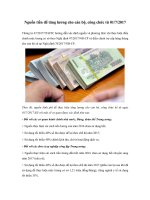 nguon tien de tang luong cho can bo cong chuc tu 01 7 2017