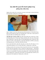 quy dinh ve phong chay chua chay trong doanh nghiep