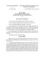 Quyết định số 54 QĐ-TTG - Phê duyệt Đề án thí điểm thành lập Tập đoàn Phát triển nhà và đô thị Việt Nam