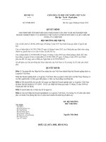 Quyết định 07 2013 QĐ-BNV - Đổi tên Hiệp hội Giao nhận kho vận Việt Nam thành Hiệp hội Doanh nghiệp dịch vụ Logistics Việt Nam và phê duyệt Điều lệ (sửa đổi, bổ sung) của Hiệp hội