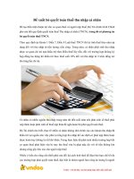 de xuat bo quyet toan thue thu nhap ca nhan