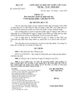 Thông tư số 26 2010 TT-BYT - Ban hành Quy chuẩn kỹ thuật quốc gia về phụ gia thực phẩm - Chất làm rắn chắc