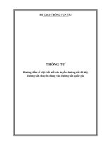 Thông tư số 05 2011 TT-BGTVT hướng dẫn về việc kết nối các tuyến đường sắt đô thị, đường sắt chuyên dùng vào đường sắt quốc gia