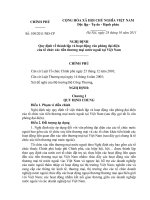 Nghị định quy định về thành lập và hoạt động văn phòng đại diện của tổ chức xúc tiến thương mại nước ngoài