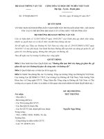 quyet dinh 1578 qd bgtvt huong dan tam thoi xay dung go giam toc go giam toc