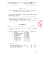 Nghi quyet DHDCD thuong nien nam 2014