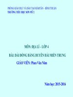 Bài 24. Dải đồng bằng duyên hải miền Trung