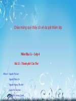 Bài 22. Thành phố Cần Thơ