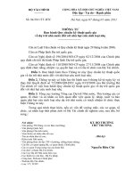 Thông tư số 04 2011 TT-BTC:Ban hành Quy chuẩn kỹ thuật quốc gia về dự trữ nhà nước đối với nhà bạt cứu sinh loại nhẹ