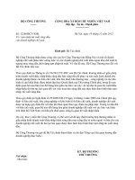 Công văn 12268 2012 BCT-XNK - Tạm nhập tái xuất xăng dầu của doanh nghiệp chế xuất