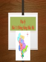 Bài 11. Đồng bằng Bắc Bộ