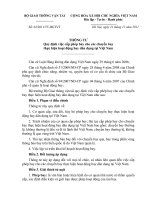 Thông tư số 62 2011 TT- BGTVT quy định việc cấp phép bay cho các chuyến bay thực hiện hoạt động bay dân dụng tại Việt Nam