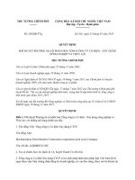 Quyết định 202 2013 QĐ-TTg - Phê duyệt Phương án cổ phần hóa Tổng công ty Cơ điện - Xây dựng nông nghiệp và Thủy lợi