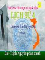 Bài 21. Trịnh - Nguyễn phân tranh