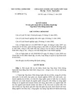 Quyết định số 2078 QĐ-TTG của Thủ tướng Chính phủ về phê duyệt Đề án thí điểm thành lập Tập đoàn Viễn thông Quân đội