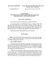 Quyết định số 14 2008 QĐ-TTG về kế hoạch tổng thể phát triển và ứng dụng công nghệ sinh học ở Việt Nam đến năm 2020