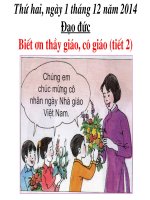 Bài 7. Biết ơn thầy giáo, cô giáo