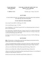 Quyết định 2885 2012 QĐ-UBND - Phê duyệt khu vực không đấu giá quyền khai thác khoáng sản trên địa bàn tỉnh Thái Bình