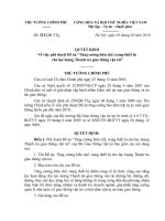 Quyết định số 321 QĐ-TTG - Về phê duyệt Đề án tăng cường biên chế, trang thiết bị cho lực lượng Thanh tra giao thông vận