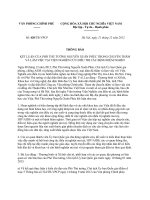 Thông báo 420 2012 TB-VPCP - Kết luận của Phó Thủ tướng Nguyễn Xuân Phúc trong chuyến thăm và làm việc tại Viện nghiên cứu điều trị các bệnh hiểm nghèo