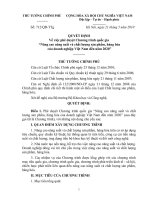 Quyết định số 712 QĐ-TTG - Về việc phê duyệt Chương trình quốc gia 