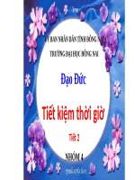 Bài 5. Tiết kiệm thời giờ