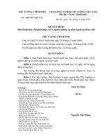 Quyết định số 146 2007 QĐ-TTG: Ban hành Quy chế phát hiện, xử lý nguồn phóng xạ nằm ngoài sự kiểm soát