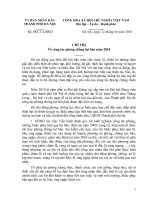 Chỉ thị số 08 CT-UBND của UBND TP Hà Nội về công tác phòng chống lụt bão năm 2010