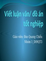 viết luận văn đồ án tốt nghiệp 