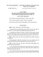 Quyết định số 69 2010 QĐ-TTG - Quy định về thẩm quyền, trình tự, thủ tục công nhận doanh nghiệp nông nghiệp ứng dụng công nghệ cao