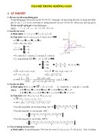 TOA DO TRONG KHONG GIAN CUC HAY giai chi tiet 