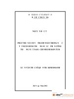 Phát triển dịch vụ thanh toán trong nước tại chi nhánh ngân hàng thương mại cổ phần công thương Việt Nam - Chi nhánh Kon Tum.