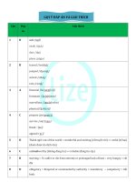 đáp án đề minh họa tiếng anh lần 3