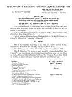 Thông tư số 35 2010 TT-BTNMT: Về mức kinh tế - kỹ thuật đo đạc, thành lập bản đồ địa hình đáy biển bằng máy đo sâu hồi âm đa tia