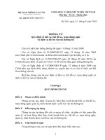 Thông tư số 24 2010 TT-BGTVT - Quy định về bến xe, bãi đỗ xe, trạm dừng nghỉ và dịch vụ hỗ trợ vận  đường bộ