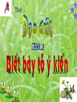 Bài 3. Biết bày tỏ ý kiến