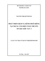 Phát triển dịch vụ kênh thuê riêng tại trung tâm điện toán truyền số liệu khu vực 3
