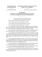 Quyết định số 35 2010 QĐ-UBND - Về cấp phép khai thác tài nguyên nước, xả nước thải vào nguồn nước trên địa bàn TP Hà Nội