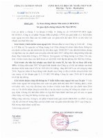 CVN: Giải trình Báo cáo soát xét kiểm toán 6 tháng đầu năm 2017 GIAI TRINH VINAM