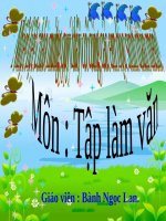 Tuần 31. Luyện tập miêu tả các bộ phận của con vật