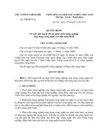 Quyết định số 176 QĐ-TTG Về phê duyệt Đề án phát triển nông nghiệp ứng dụng công nghệ cao đến năm 2020