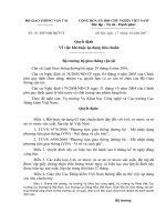 Quyết định số 01 2007 QĐ-BGTVT của Bộ Giao thông vận : Về việc bắt buộc áp dụng tiêu chuẩn