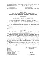 Quyết định số 91 2009 QĐ-UBND - Về việc ban hành quy định về thu hút, sử dụng, đào tạo tài năng trẻ và nguồn nhân lực chất lượng cao của Thành phố Hà Nội