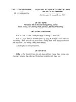 Quyết định số 137 2009 QĐ-TTG - Phê duyệt Đề án đưa nội dung phòng, chống tham nhũng vào chương trình giáo dục, đào tạo, bồi dưỡng