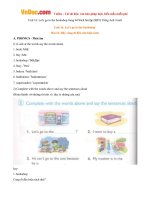 giai bai tap sbt tieng anh lop 4 chuong trinh moi unit 16 lets go to the bookshop